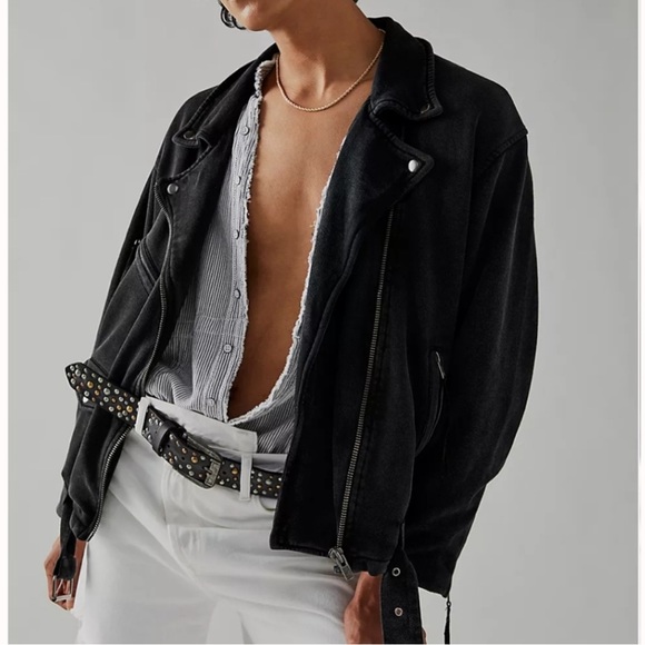 Free People Rebel Knit Moto Jacket - Picture 2 of 9